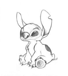 Stitch And Angel Drawing Black And White - img-hobo