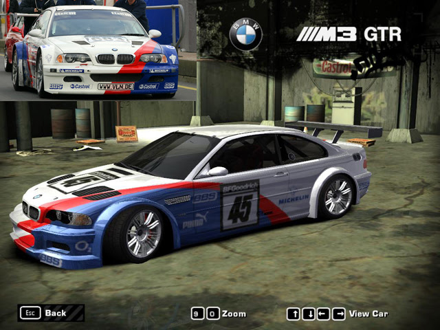 Car One Stop Closer: Bmw M3 Gtr Most Wanted Wallpaper