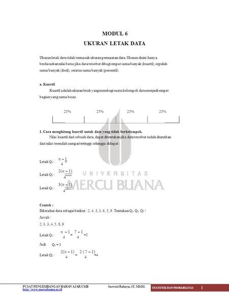 Ukuran Letak Data Statistik Ppt - Soalan bv