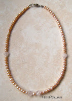 Stringed pearl necklace Stringed pearl necklace