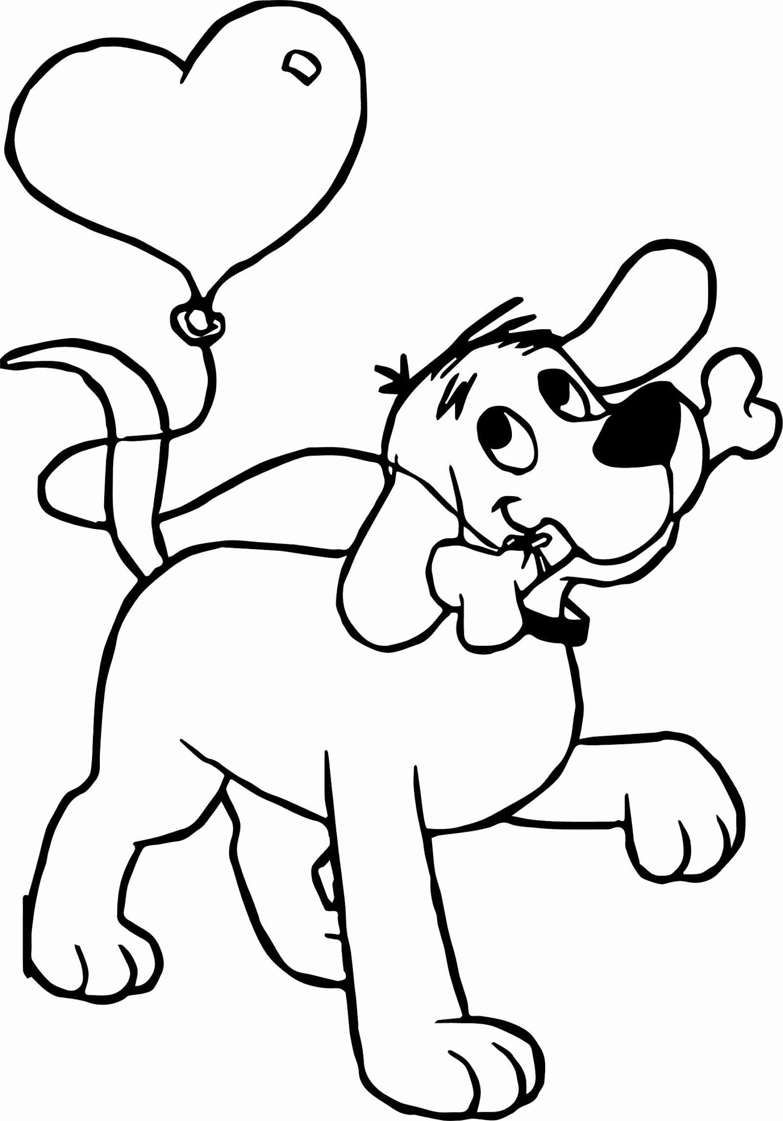 Valentines Dog Coloring Page - 268+ SVG Design FIle