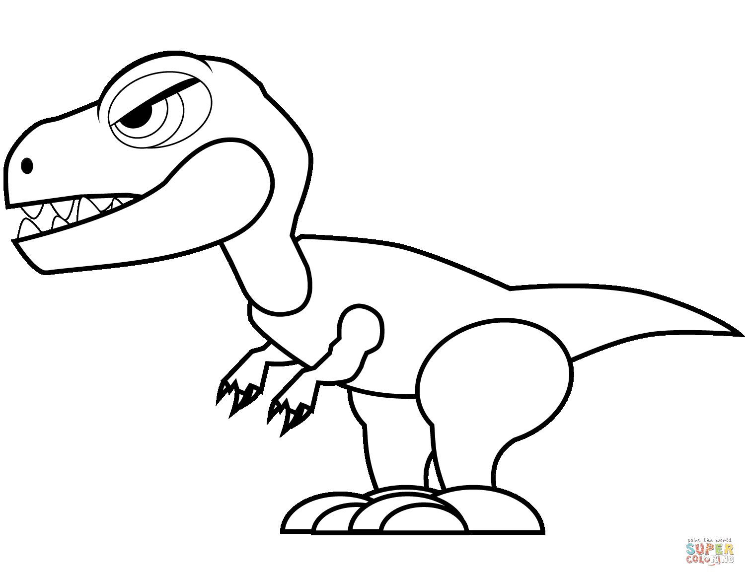 Coloring Pages Dinosaurs T Rex - 285+ DXF Include