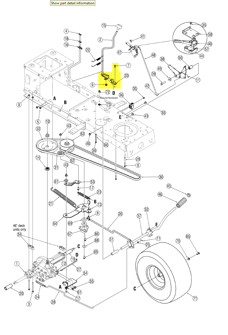 31 Bolens 38 Inch Riding Mower Belt Diagram Worksheet Cloud