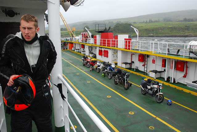 Ben on ferry.