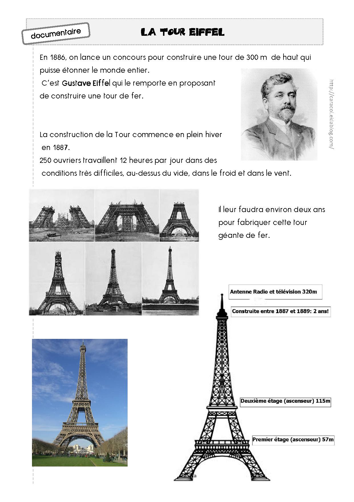 la tour eiffel pdf histoire des arts