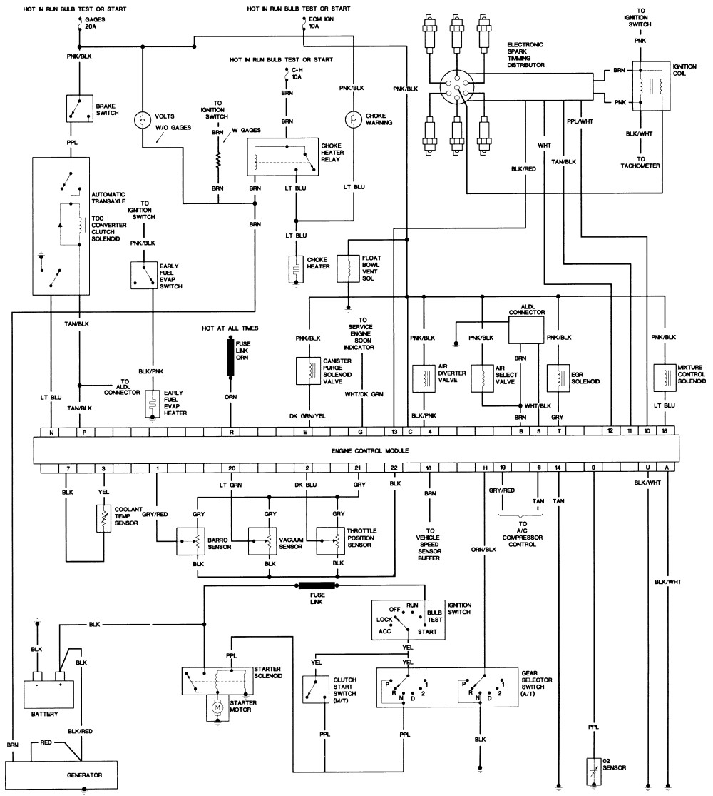 1986 Camaro Fuel Pump Wiring Harnes Diagram