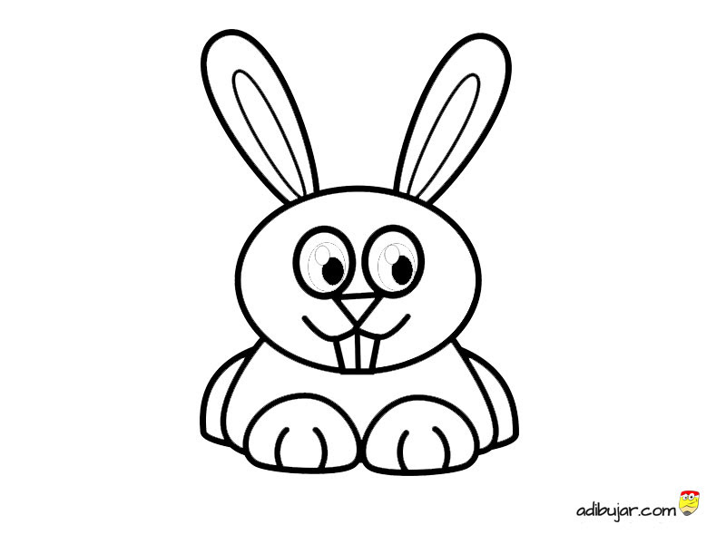 Dibujos Animales Domesticos Para Colorear Conejo - Páginas Colorear