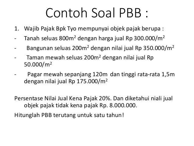 Soal dan jawaban mengenai pbb