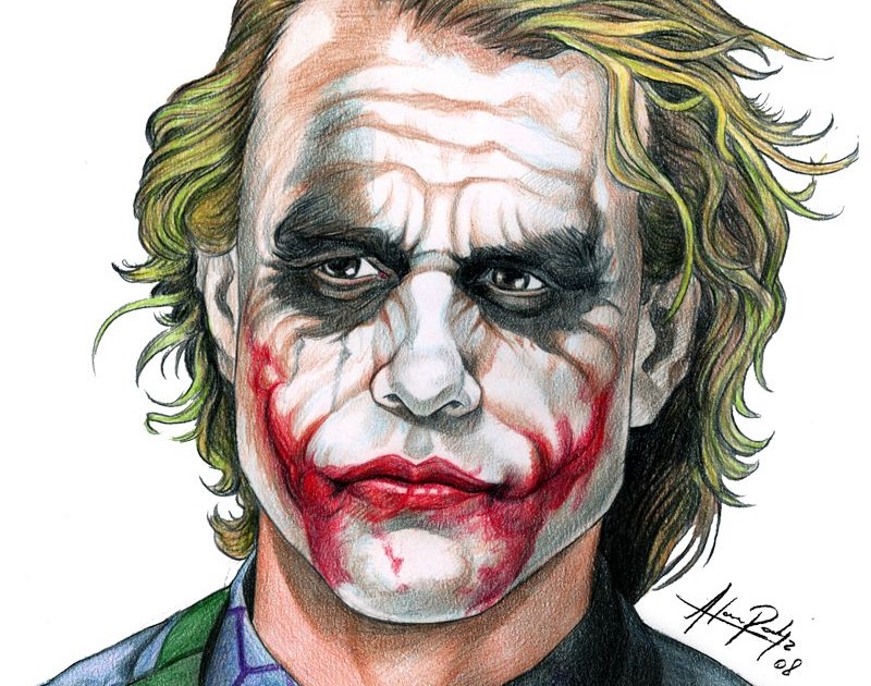  Heath Ledger Drawing Easy Sketch Joker for Beginner