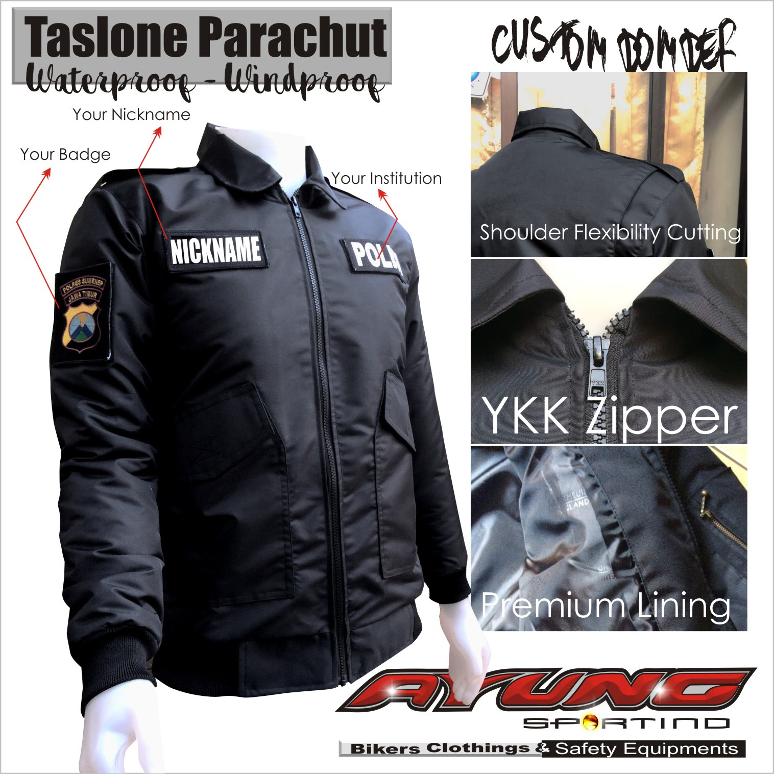  Desain  Jaket  Club  Motor  Depan  Belakang  Inspirasi Desain  