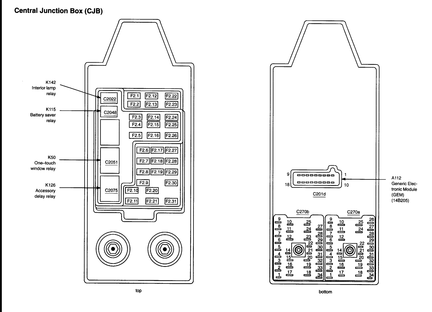 2005 Ford F150 Xlt Fuse Box Diagram