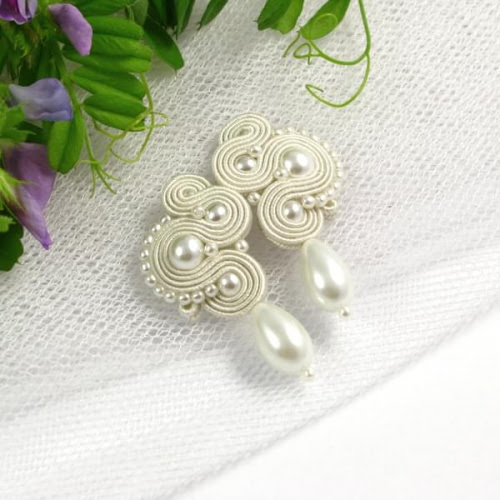 Bridal soutache earrings Bridal soutache earrings