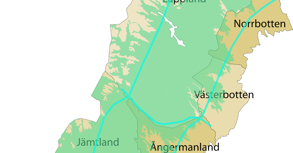 Norrland Karta Norra Sverige | Karta Mellersta