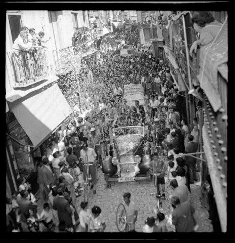 1959: Toledo recibe a Bahamontes (Fotografía Rodríguez)