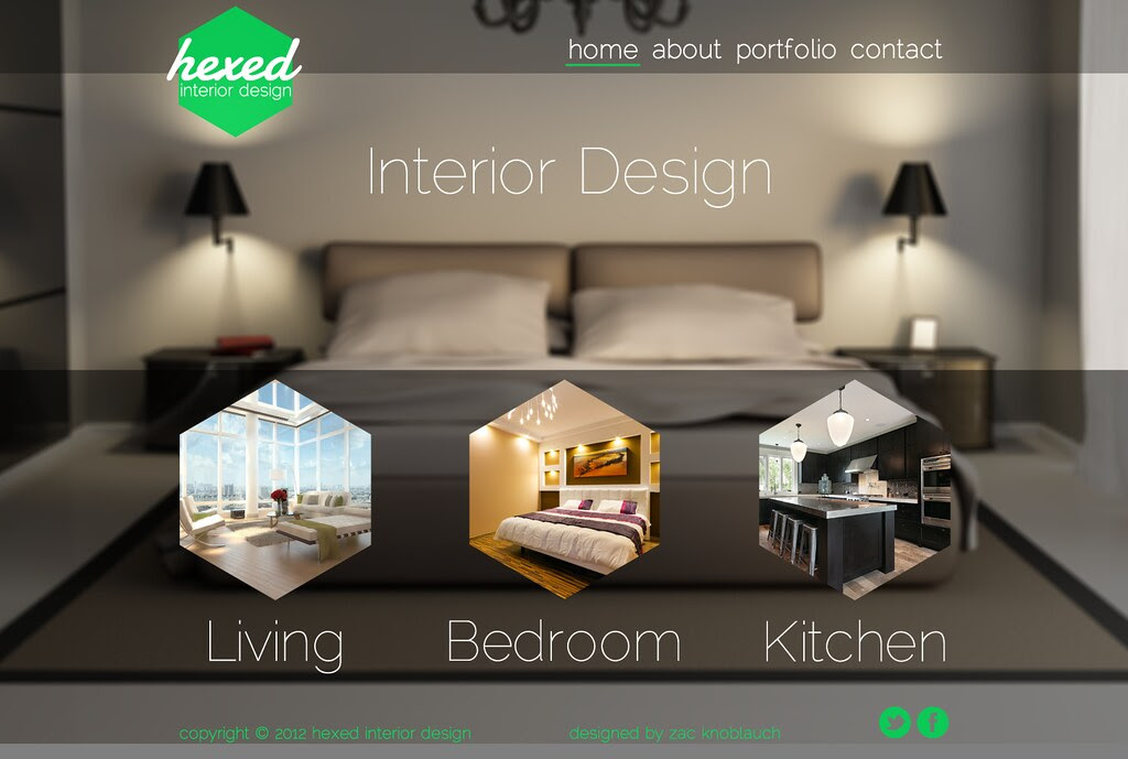 Hexed Interior Design Website