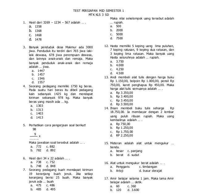 Soal Simdig Kelas 10 Semester 1 Kurikulum 2013