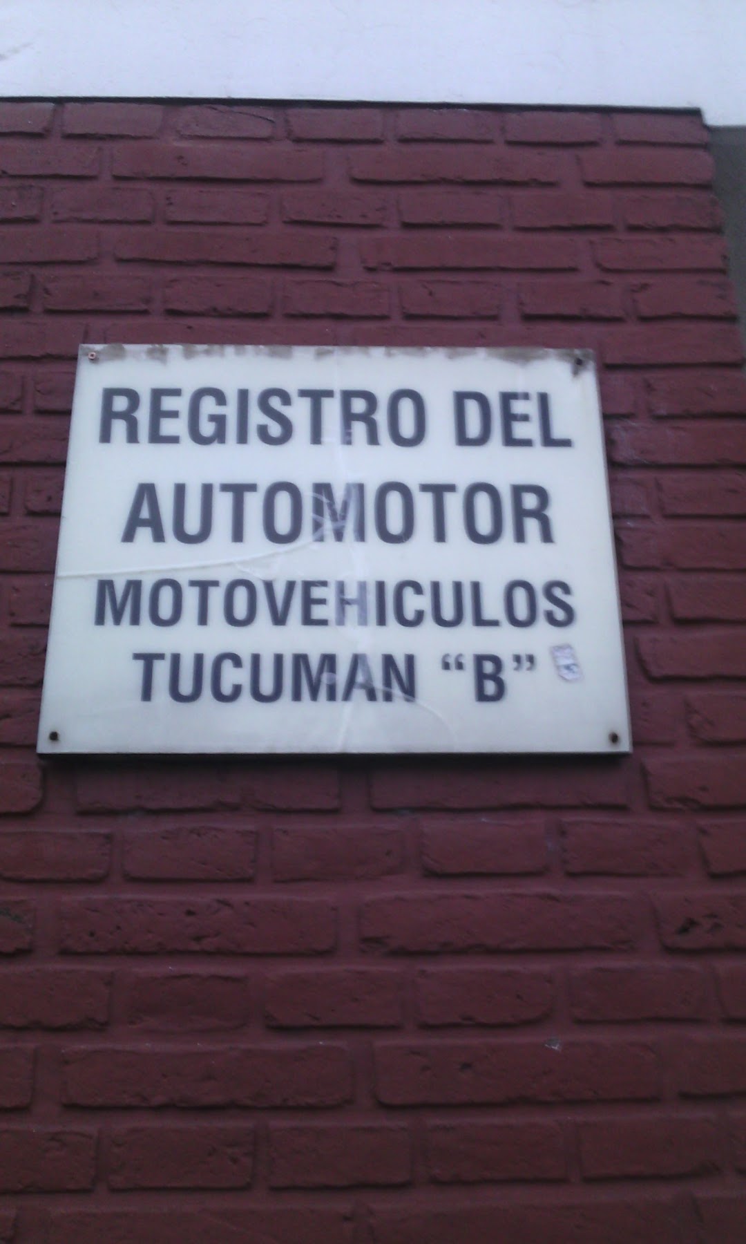 Registro del Automotor Motovehículos B