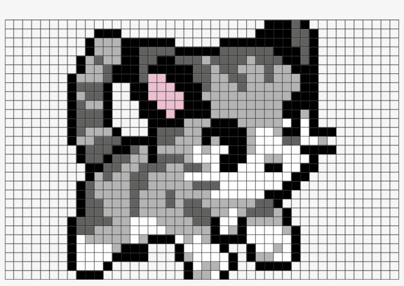 pixel kitten cat grid roblox kitty brik template human kawaii drawing paper clipart shopify graph adorable cross cats automatically start