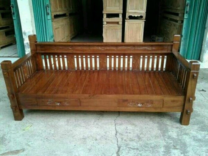 Model Kursi  Kayu Panjang  Minimalis 