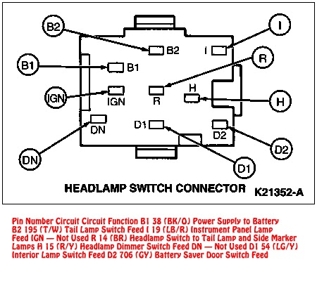 Wiring Manual PDF: 01 Mustang Headlight Switch Wiring Diagram