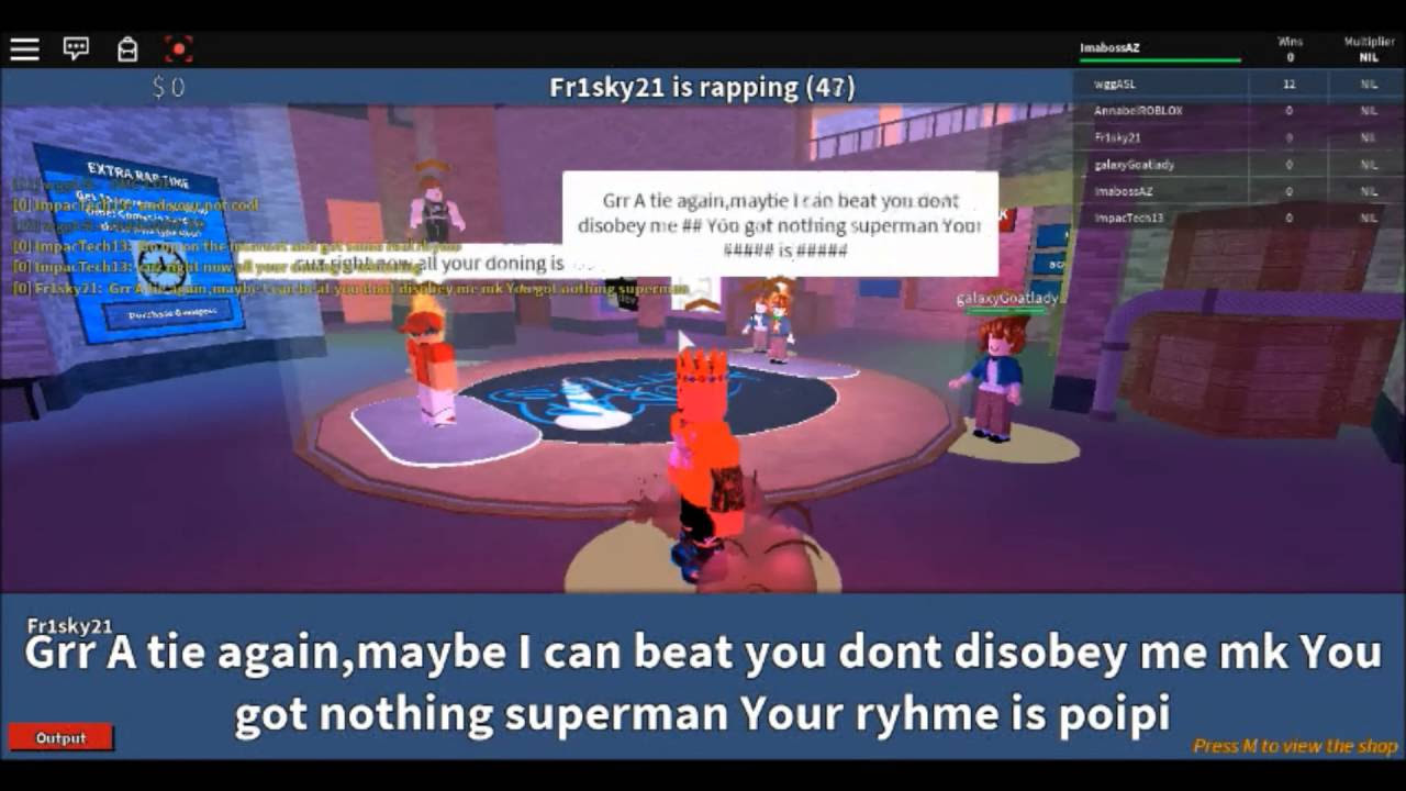 Roblox Rap Battles Best Raps Rblx Gg Sigh Up - roblox auto rap battles glitches