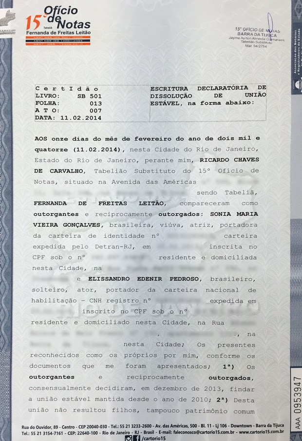 Documento de União Estável
