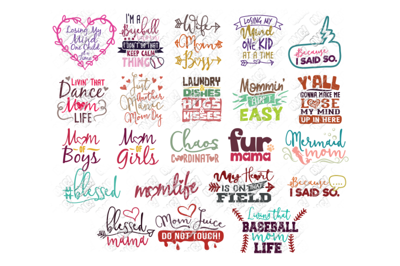 Download Free Mom Life Svg Bundle Crafter File