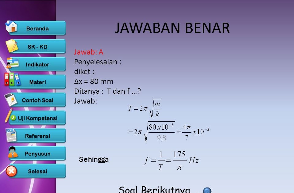 Kumpulan Soal Getaran Harmonik Kelass 10 Beserta Jawabannya - Siswa Pintar