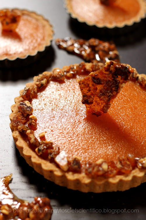 Tartellette with Persimmon Jelly & Walnut Brittle