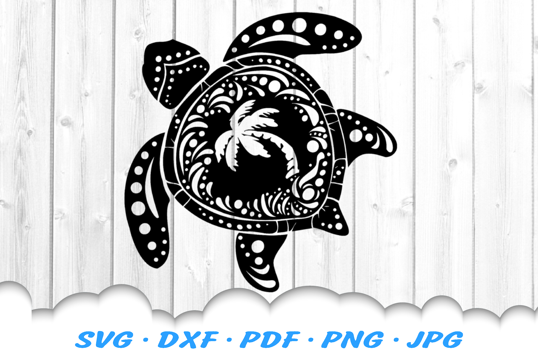 Layered Turtle Mandala Svg Free 232 Dxf Include