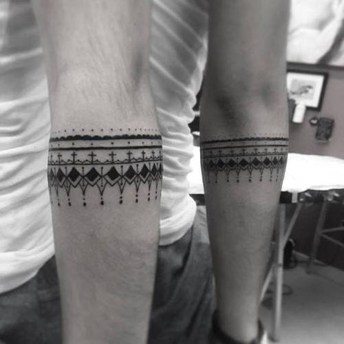 Sacred Geometry Geometric Armband Tattoo - Best Tattoo Ideas