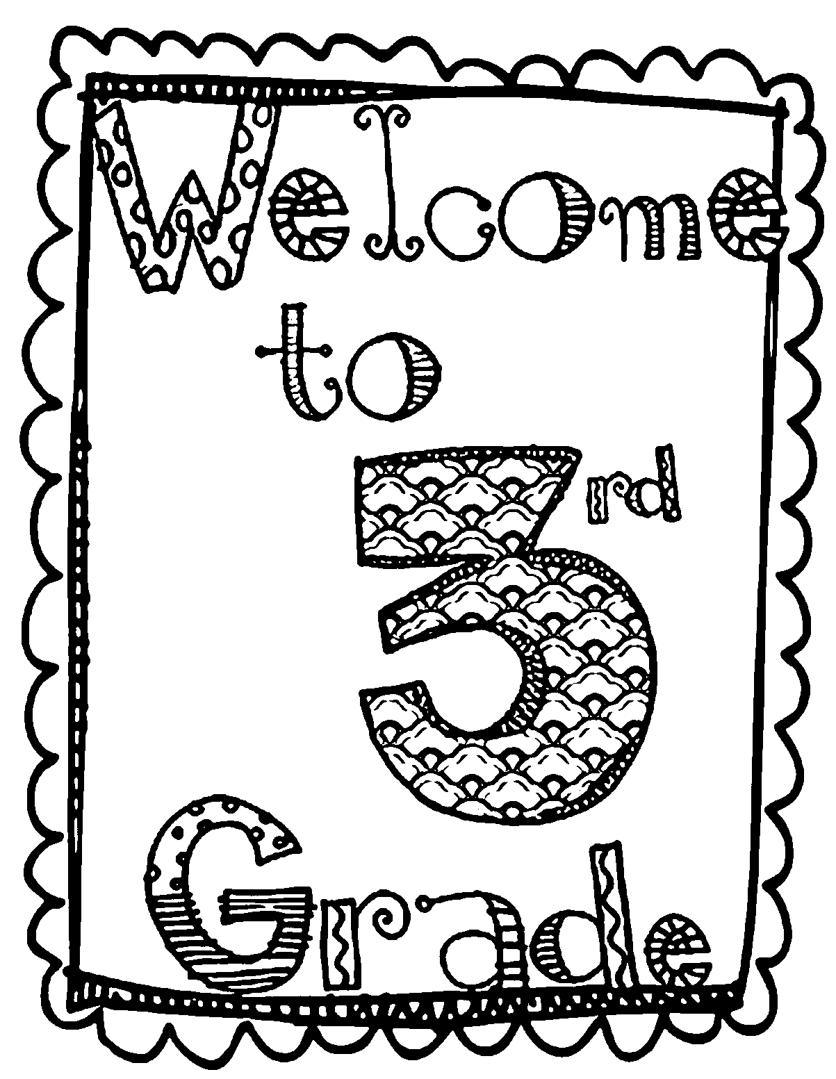 Coloring Pages 3rd Grade