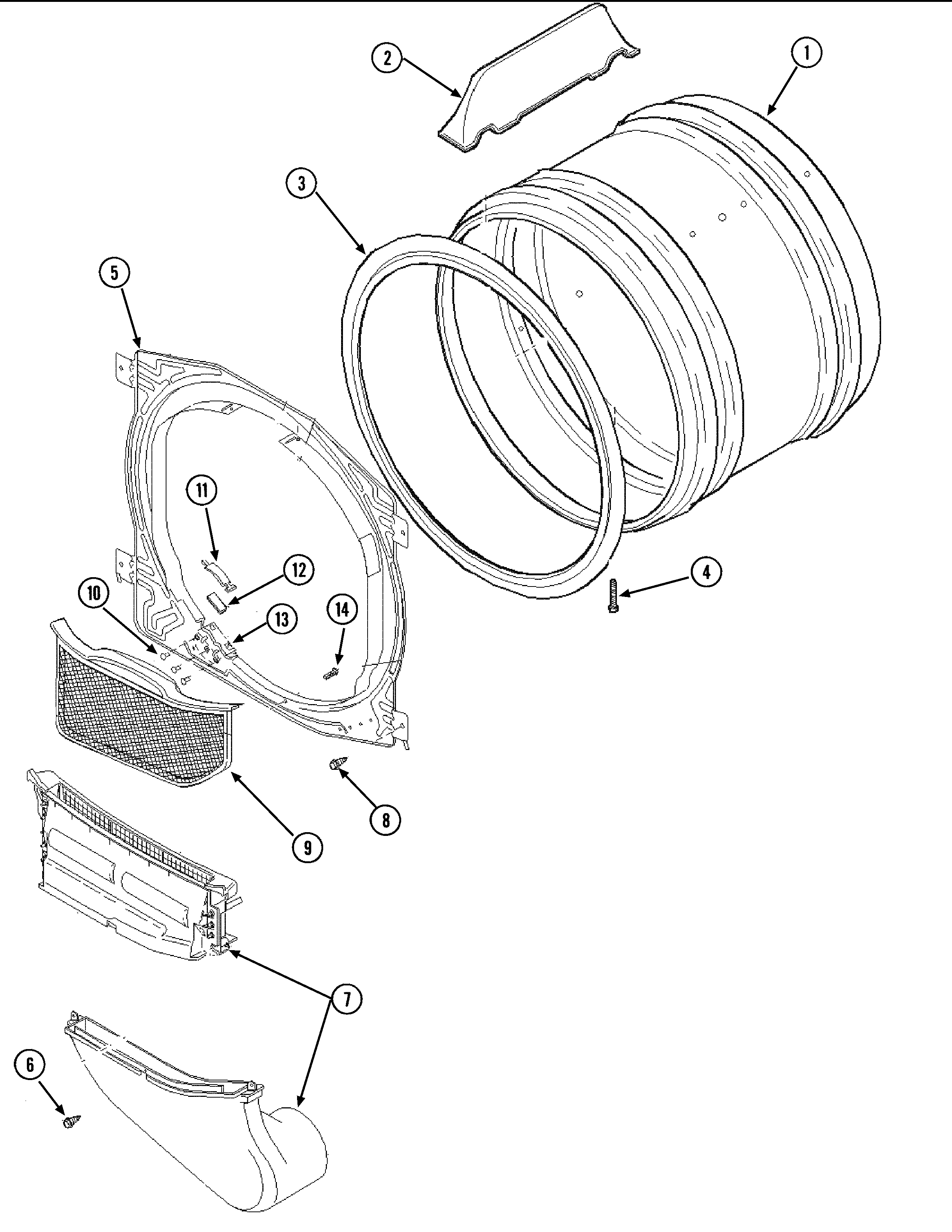 Amana Dryer Parts Ned4655ew1