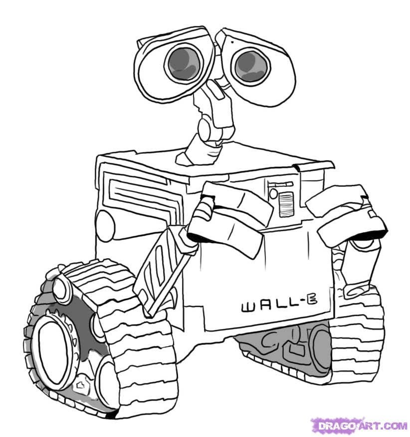 Download 88+ Wall E And Eve For Kids Printable Free Coloring Pages PNG