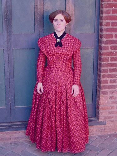 Dressing the 1840s: 1845 German Day Dress