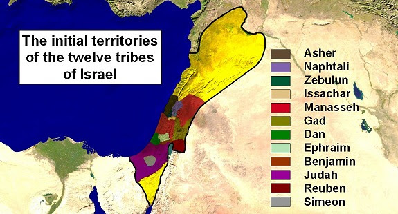 Map Of The Israelites Journey From Egypt To The Promised Land