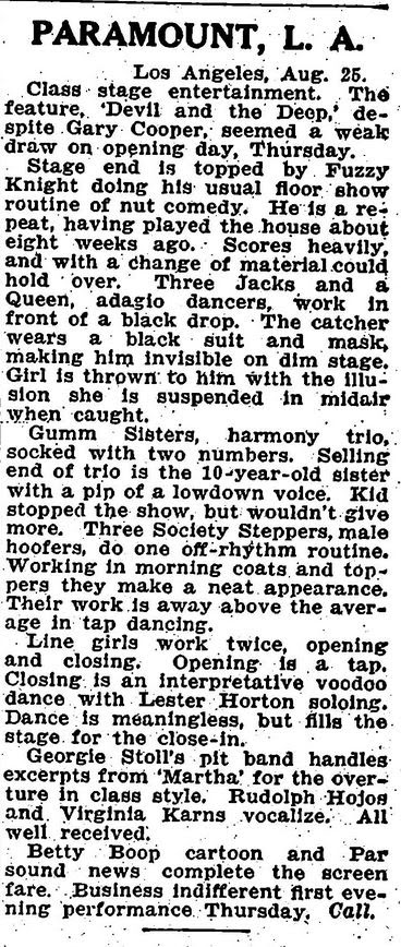 Big V Riot Squad: Judy Garland's First Movie: The Big Revue (1929 ...