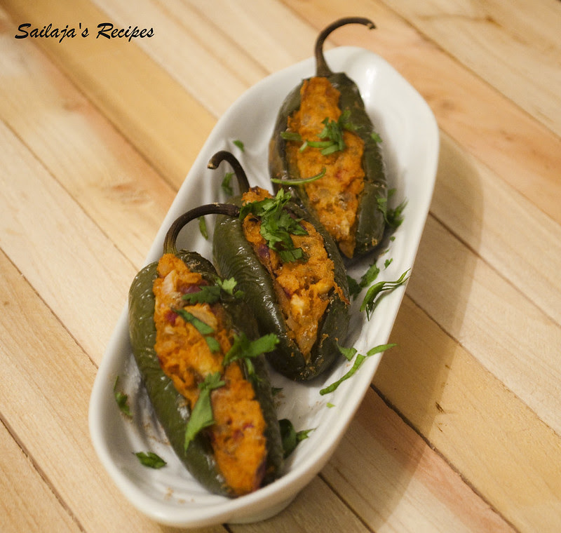 Sailaja&amp;#39;s Recipes: Stuffed Jalapenos