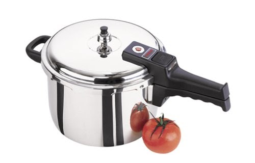 Innova Stainless Steel 8-Quart Pressure Cooker with Steamer Insert and