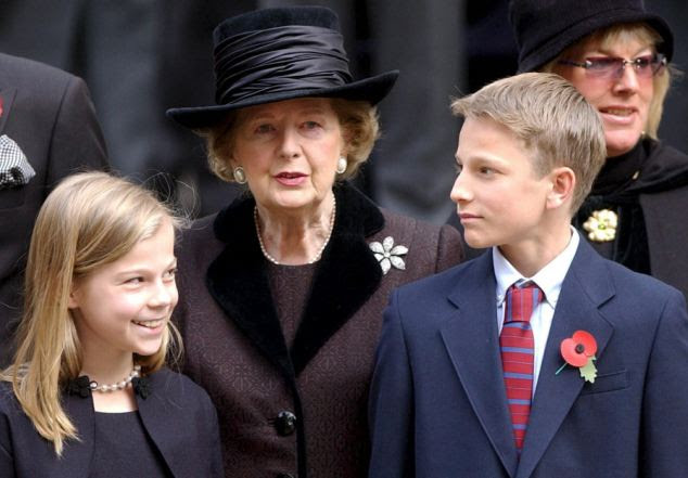 Maggie S Golden Grandchildren Amanda Thatcher 19 Voted Most Likely To Change The World By Peers While Michael Works Behind Counter Like Ex Pm S Grocer Father