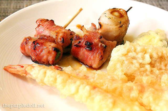 Yakitori and Tempura at Spiral Sofitel