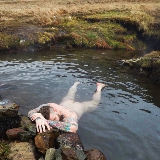 Skinny dipping iceland