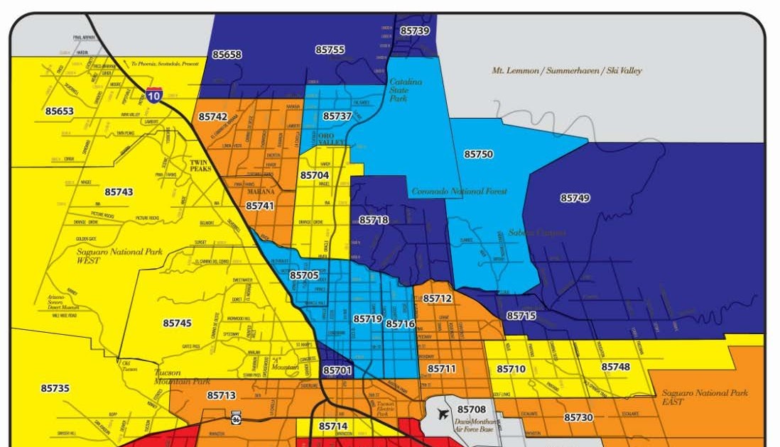 Tucson City Zip Code Map My Xxx Hot Girl