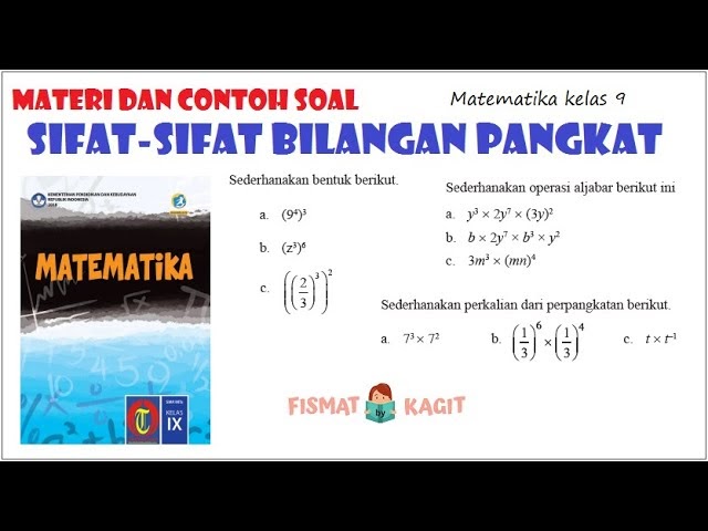 Soal ulangan harian bilangan berpangkat kelas 9