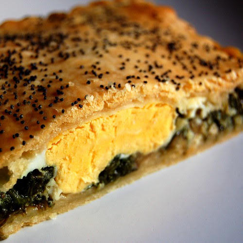 spinach and egg pie©
