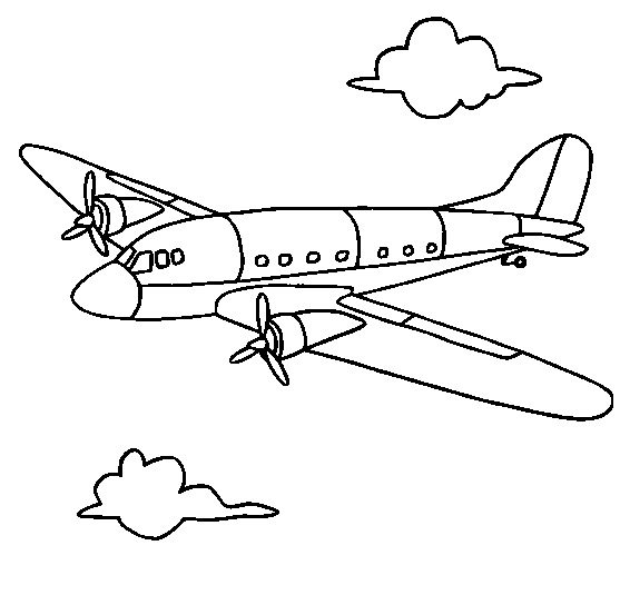 Delta Airplane Coloring Page - 205+ SVG Design FIle