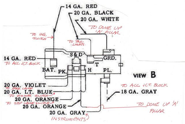 64 Corvette Headlight Switch Wiring Diagram