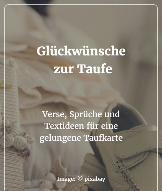 Schone Gluckwunsche Taufe