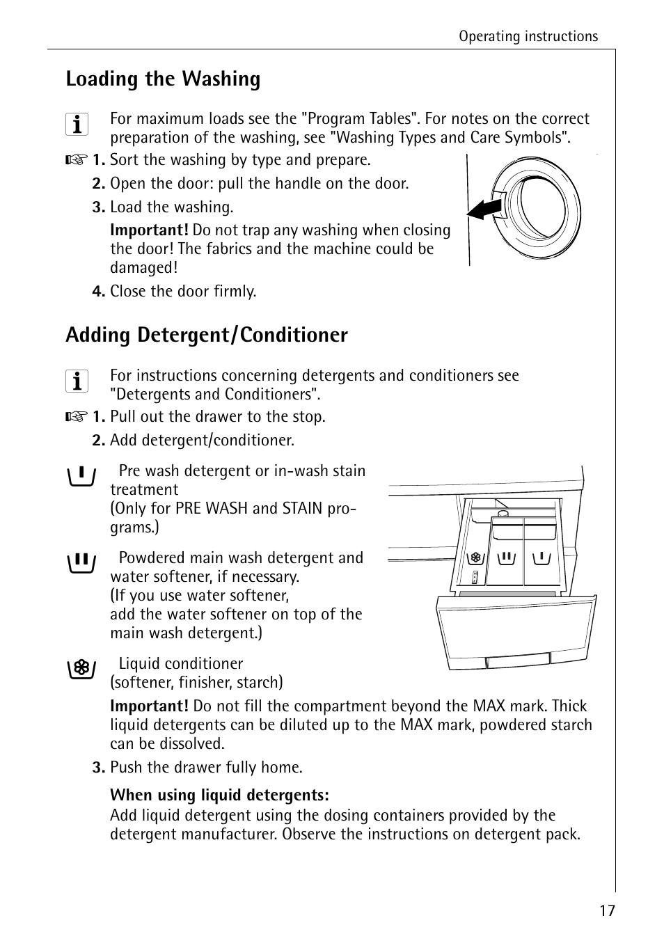 Aeg Washing Machine Symbols