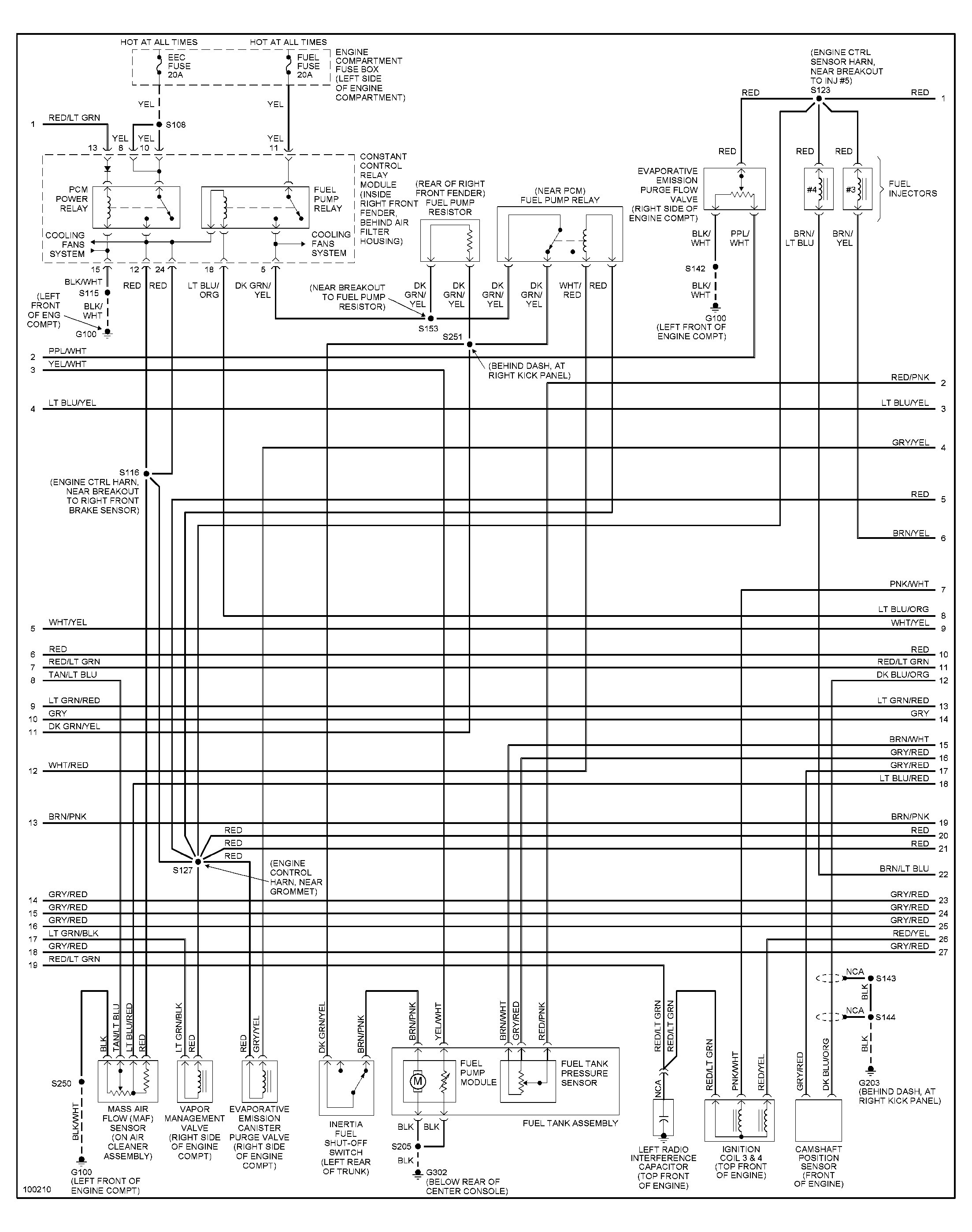 2006 Ford Mustang V6 Fuse Box Diagram